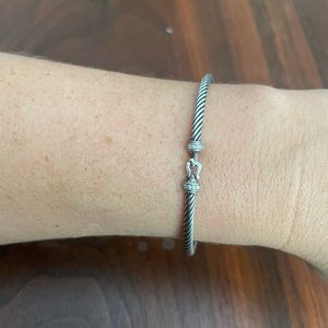 David Yurman buckle bracelet with diamonds
